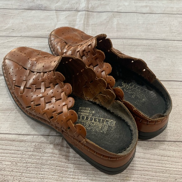 Rieker Womens Size 40 / 9 Brown Leather Shoes - Picture 4 of 12